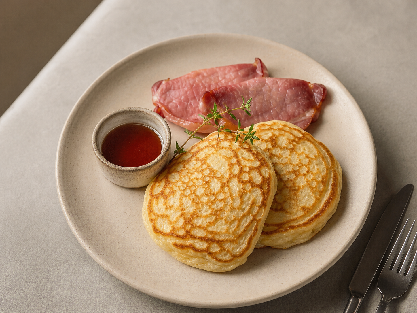 Pancakes and bacon